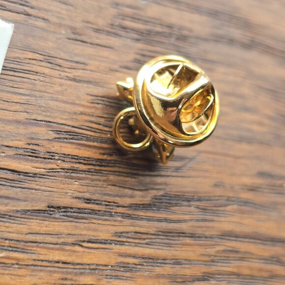 Austrian crystal March birthstone "guardian angel" lapel pin / brooch - Picture 4 of 6